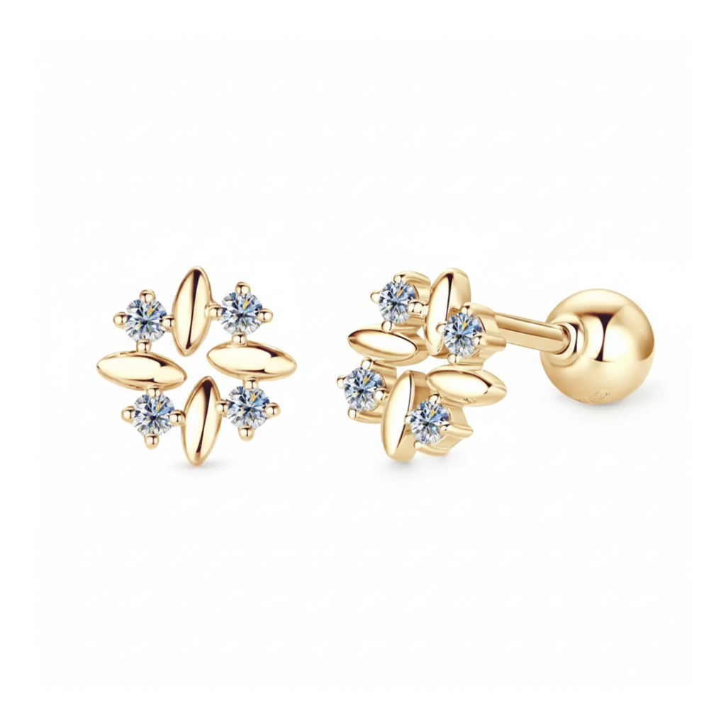 Bloom Petal Stud Earrings