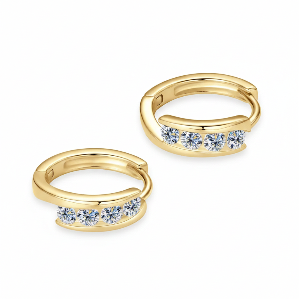 Stellar Cycle Hoop Earrings (DIMENSIONS & GOLD)