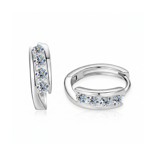 Stellar Cycle Hoop Earrings (DIMENSIONS& GOLD)