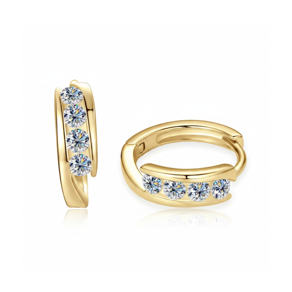 Stellar Cycle Hoop Earrings (DIMENSIONS & GOLD)