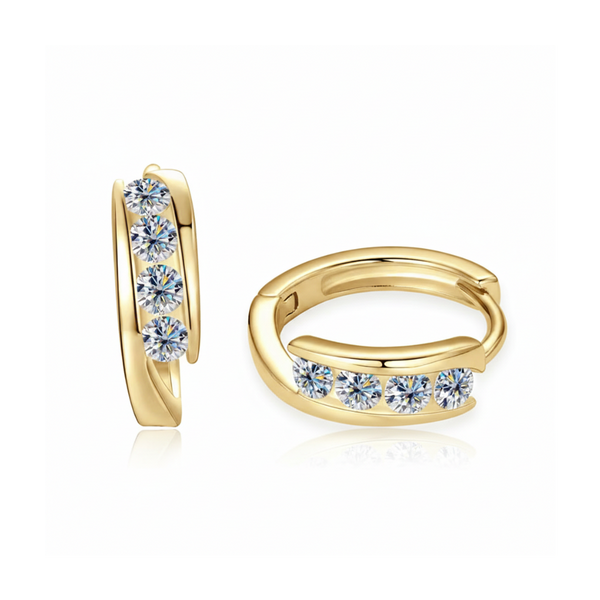 Stellar Cycle Hoop Earrings (DIMENSIONS & GOLD)