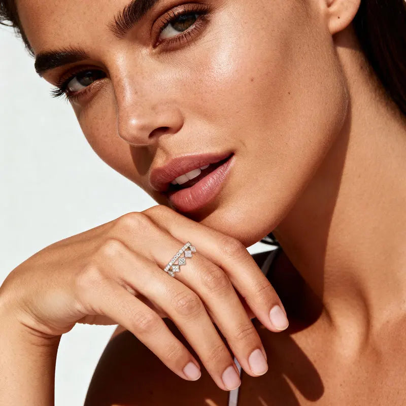 Duet Rosette Ring — Two Rings in One