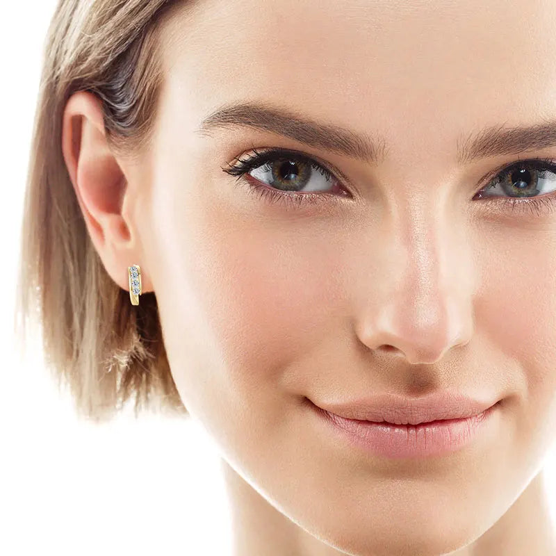 Stellar Cycle Hoop Earrings (DIMENSIONS& GOLD)