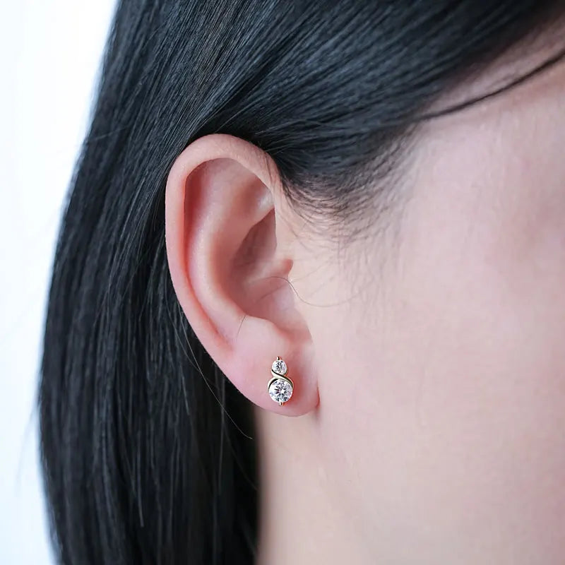 Infinity Stud Earrings (GOLD)