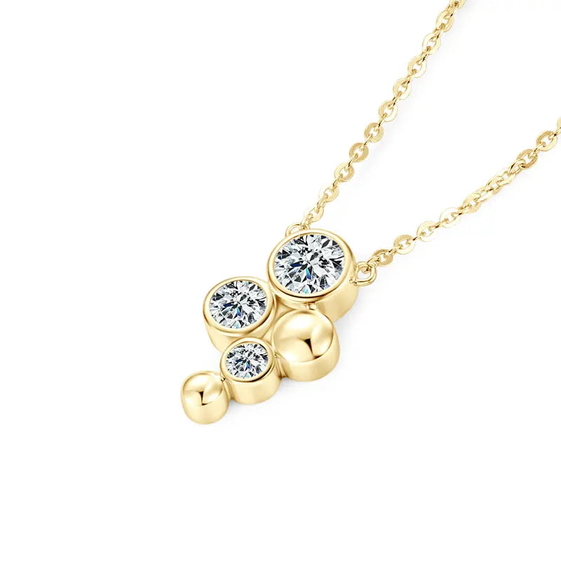Falling Stones Pendant Necklace (GOLD & CARAT)