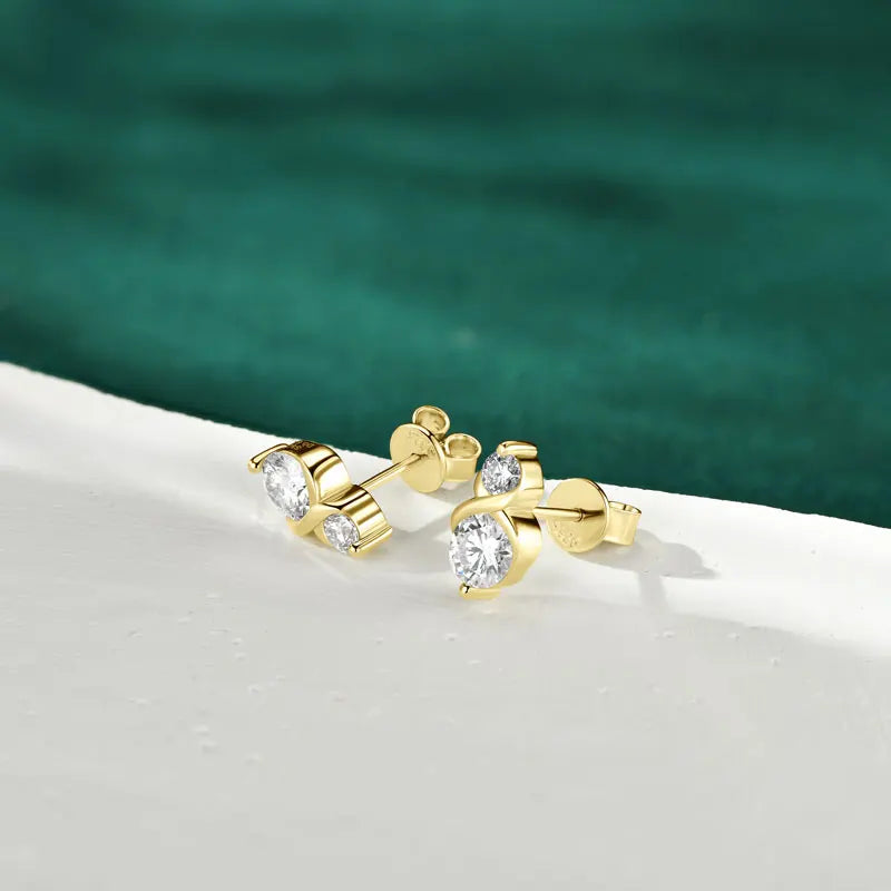 Infinity Stud Earrings (GOLD)