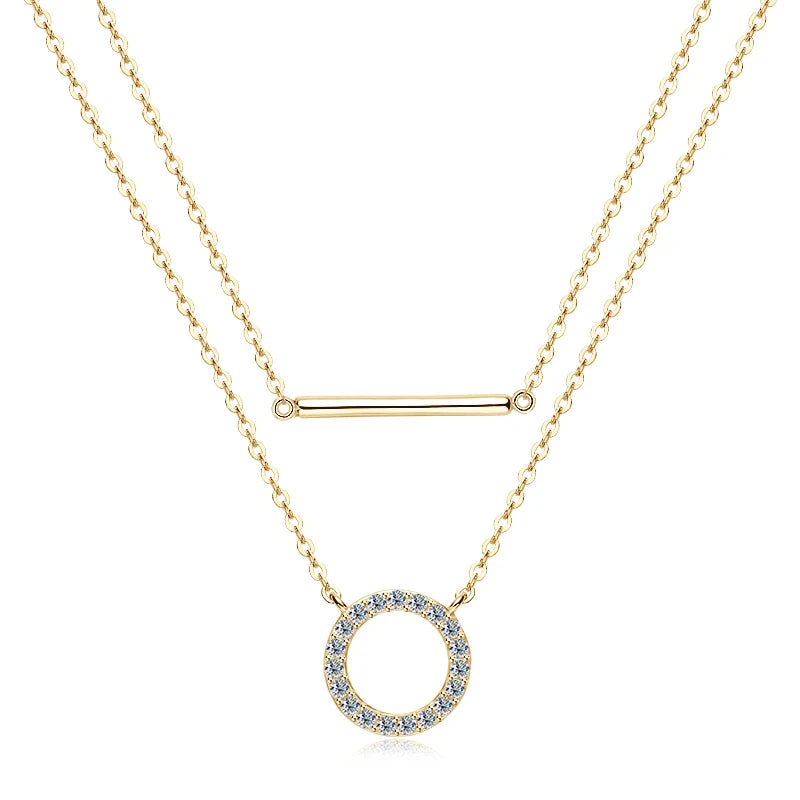 Orbit Layered Necklace (GOLD AND METAL)